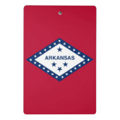 Mini klembord met vlag van Arkansas, Verenigde Sta (Achterkant)