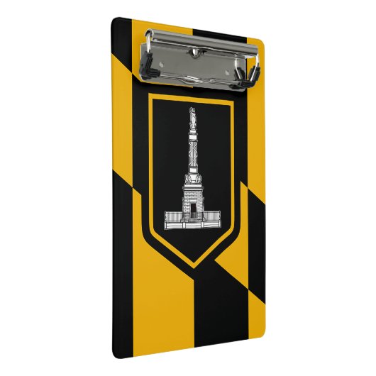 Mini-klembord met vlag van Baltimore, VS Mini Klembord (Schuin)