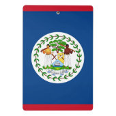 Mini klembord met vlag van Belize (Achterkant)