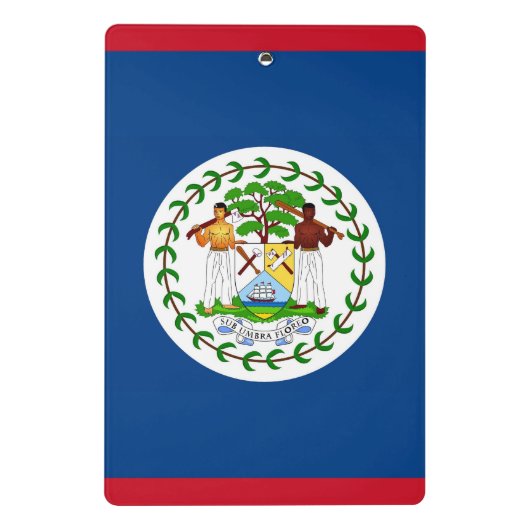 Mini klembord met vlag van Belize (Achterkant)