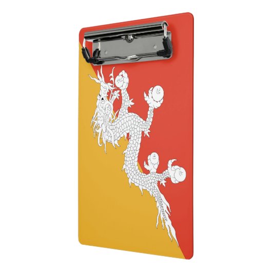 Mini klembord met vlag van Bhutan (Angled2)