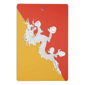 Mini klembord met vlag van Bhutan (Achterkant)