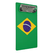 Mini klembord met vlag van Brazilië (Schuin)
