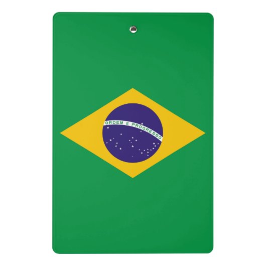 Mini klembord met vlag van Brazilië (Achterkant)
