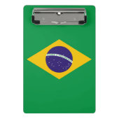 Mini klembord met vlag van Brazilië (Voorkant)