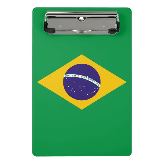 Mini klembord met vlag van Brazilië (Voorkant)