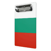 Mini klembord met vlag van Bulgarije (Angled2)