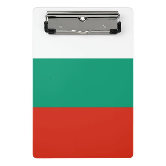 Mini klembord met vlag van Bulgarije (Voorkant)