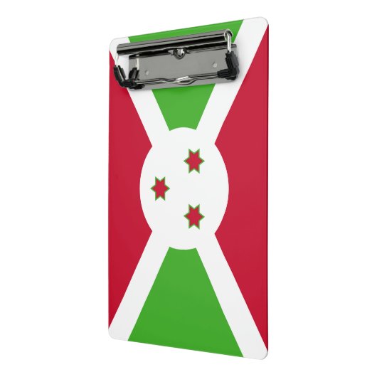 Mini klembord met vlag van Burundi (Angled2)