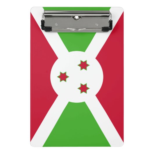 Mini klembord met vlag van Burundi (Voorkant)