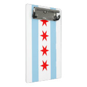 Mini-klembord met vlag van Chicago City, VS Mini Klembord (Schuin)
