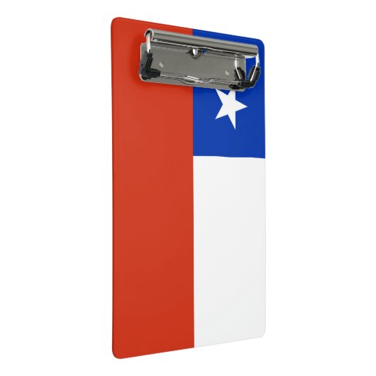 Mini klembord met vlag van Chili (Schuin)