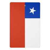 Mini klembord met vlag van Chili (Achterkant)