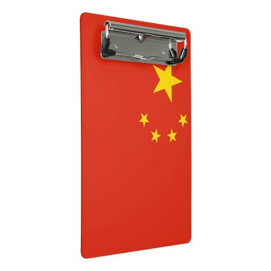 Mini klembord met vlag van China (Schuin)