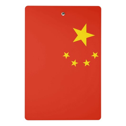 Mini klembord met vlag van China (Achterkant)