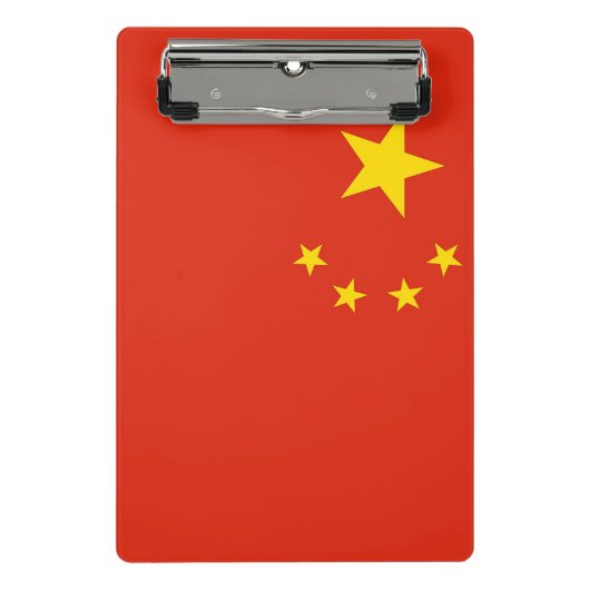 Mini klembord met vlag van China (Voorkant)