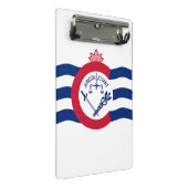 Mini-klembord met vlag van Cincinnati, VS Mini Klembord (Schuin)