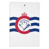 Mini-klembord met vlag van Cincinnati, VS Mini Klembord (Achterkant)