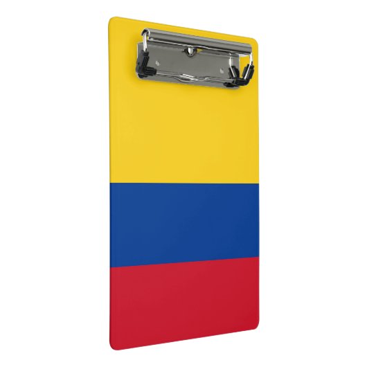 Mini klembord met vlag van Colombia (Schuin)
