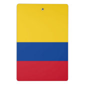 Mini klembord met vlag van Colombia (Achterkant)