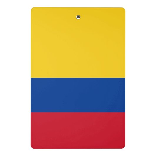 Mini klembord met vlag van Colombia (Achterkant)