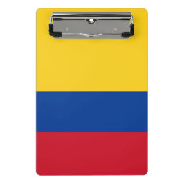 Mini klembord met vlag van Colombia