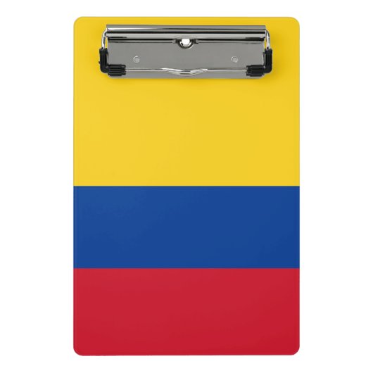 Mini klembord met vlag van Colombia (Voorkant)