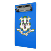Mini-klembord met vlag van Connecticut, VS Mini Klembord (Angled2)