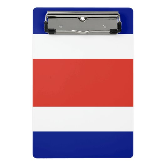 Mini klembord met vlag van Costa Rica (Voorkant)