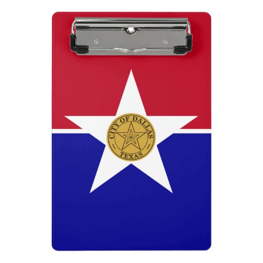 Mini-klembord met vlag van Dallas, Verenigde State Mini Klembord (Voorkant)