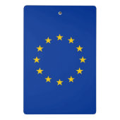 Mini klembord met vlag van de Europese Unie (Achterkant)