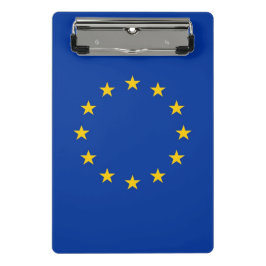 Mini klembord met vlag van de Europese Unie