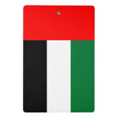 Mini-klembord met vlag van de VAE Mini Klembord (Achterkant)