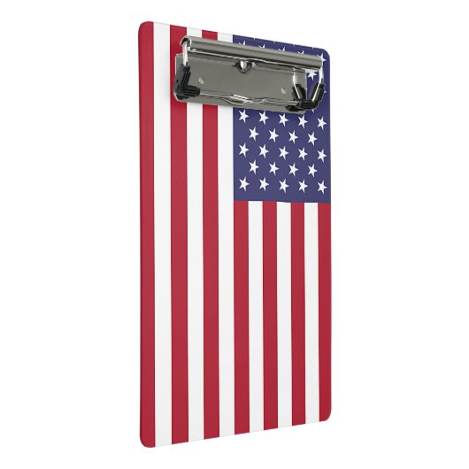 Mini klembord met vlag van de VS (Schuin)
