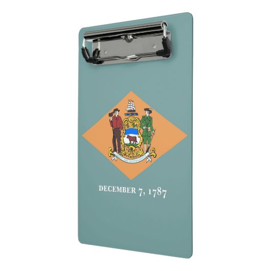Mini klembord met vlag van Delaware, Verenigde Sta (Angled2)