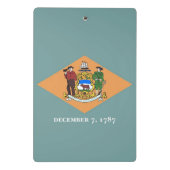Mini klembord met vlag van Delaware, Verenigde Sta (Achterkant)