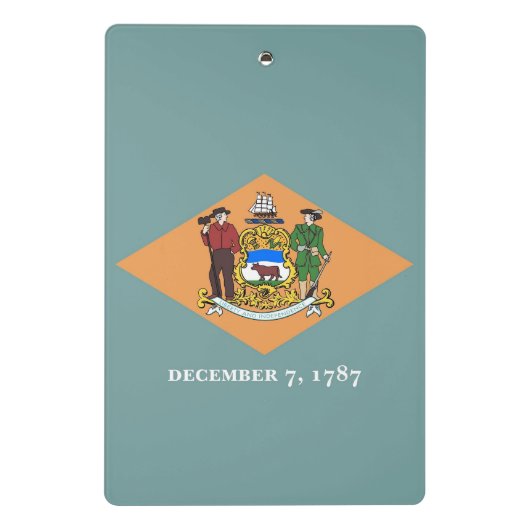Mini klembord met vlag van Delaware, Verenigde Sta (Achterkant)