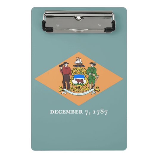 Mini klembord met vlag van Delaware, Verenigde Sta (Voorkant)