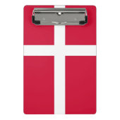 Mini klembord met vlag van Denemarken (Voorkant)