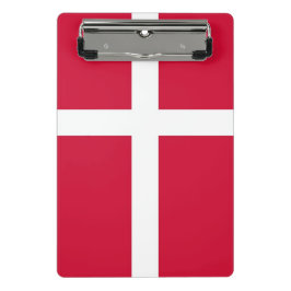 Mini klembord met vlag van Denemarken