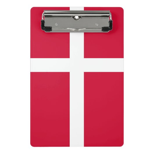 Mini klembord met vlag van Denemarken (Voorkant)