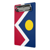 Mini klembord met vlag van Denver, Verenigde State (Angled2)