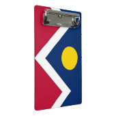 Mini klembord met vlag van Denver, Verenigde State (Schuin)