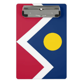Mini klembord met vlag van Denver, Verenigde State