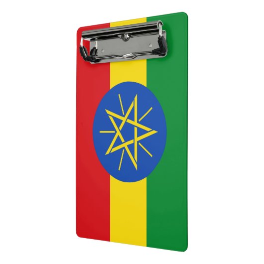 Mini klembord met vlag van Ethiopië (Angled2)