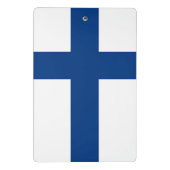 Mini-klembord met vlag van Finland Mini Klembord (Achterkant)