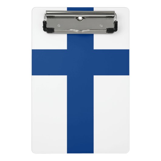 Mini-klembord met vlag van Finland Mini Klembord (Voorkant)