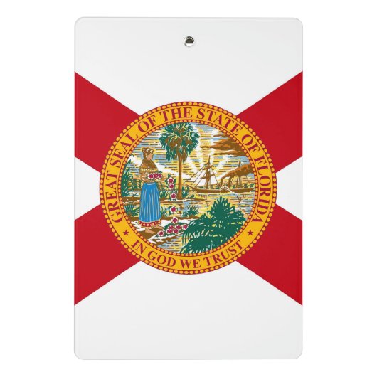 Mini klembord met vlag van Florida, Verenigde Stat (Achterkant)