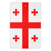Mini klembord met vlag van Georgië (Achterkant)