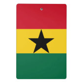 Mini klembord met vlag van Ghana (Achterkant)